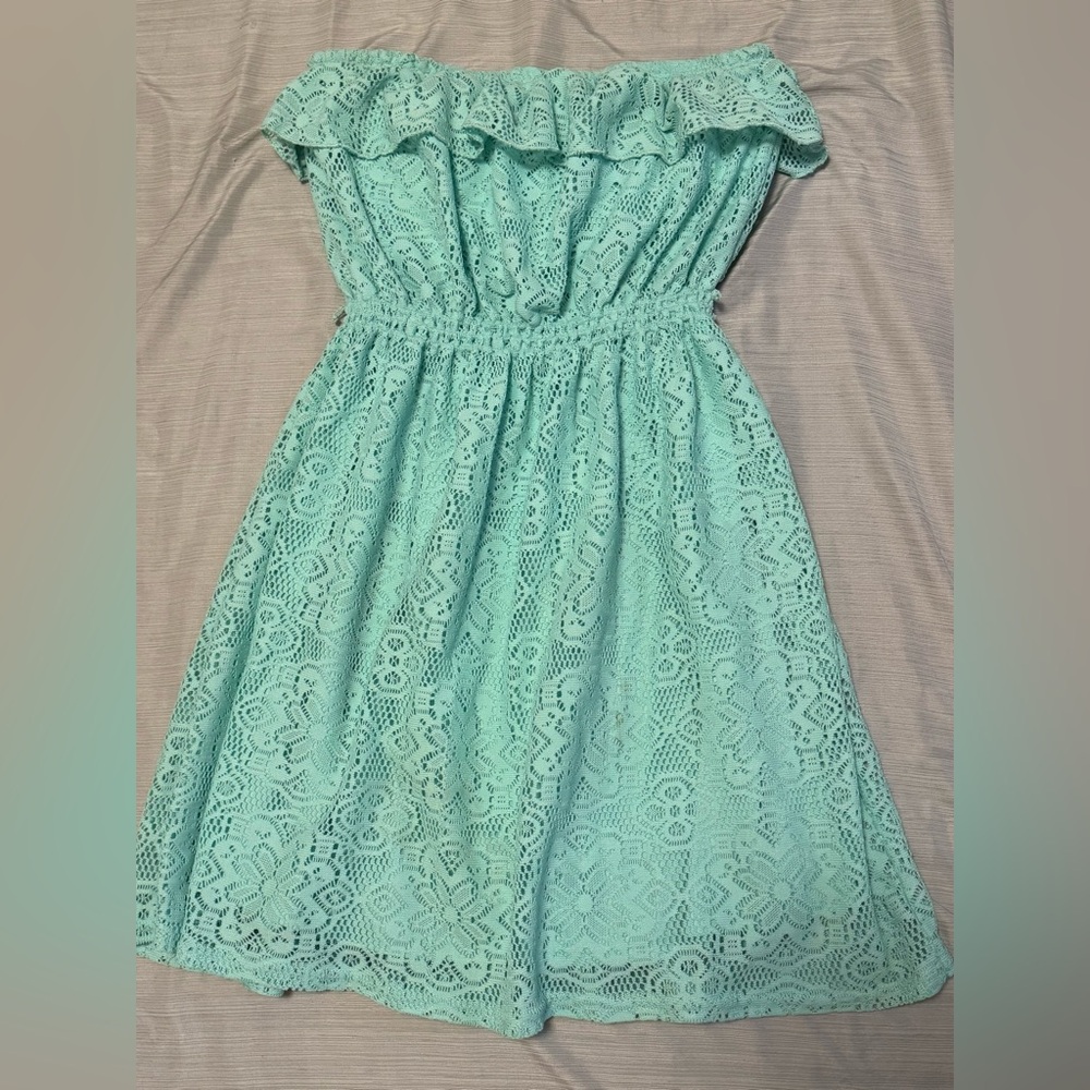 XL Turquoise Mini Summer Dress